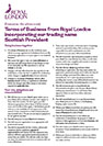 Our protection terms of business