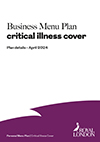 Plan details for the Business Menu Plan Critical Illness Cover