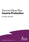 Plan details for the Personal Menu Plan Income Protection