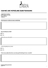 Caving and potholing questionnaire