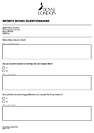Sports diving questionnaire